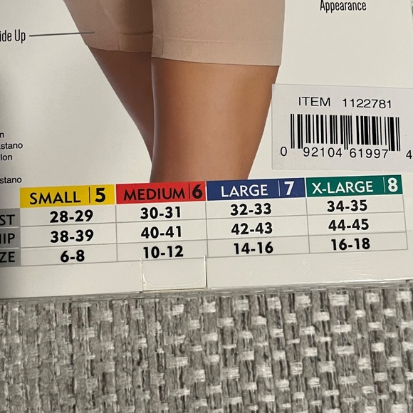 Gloria Vandrebilt 2 Pack SEAMLESS SLIP SHORT Brand New Size XL 8 - Picture 3 of 7